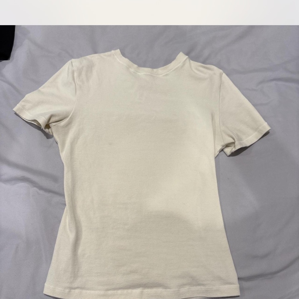 SKIMS Cotton Jersey T-Shirt – Bone (XS)